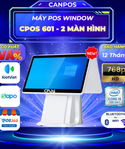 Máy pos cảm ứng Window CPOS601 - 2 Màn hình 15.6 inch ( Mới )