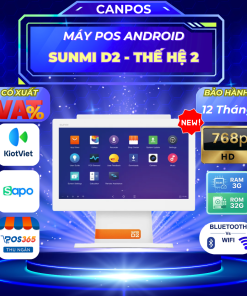 Máy Pos Sunmi D2-Th2 ( Ram 3G / Rom 32G ) Android 11 ( Mới 100% )