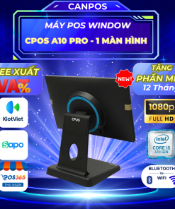 Máy POS Cảm Ứng CPOS A10 Pro Android – RAM 4GB – Màn Hình FHD 15.6″ – Chân Nhôm Cao Cấp
