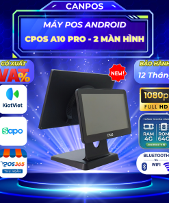 Máy Pos cảm ứng CPOS A10 Pro ( 4G + 64G ) - 2 Màn hình - Màn Hình FHD ( Mới )