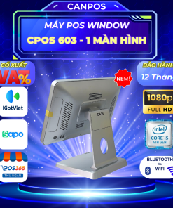 Máy Pos cảm ứng Window CPOS 603 - Màn hình 15.6 inch FHD – Đế kim loại – Máy tính tiền bán hàng
