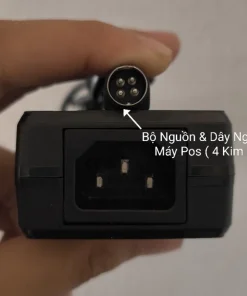Bộ nguồn máy pos 4 kim 24V-2.5A Sunmi D1,T1,T2 Ocha , Pos365 , Sapo , Kiotviet , IPos ...
